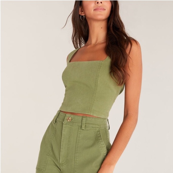 Z Supply Mika Crop Tank Top - Picture 1 of 11